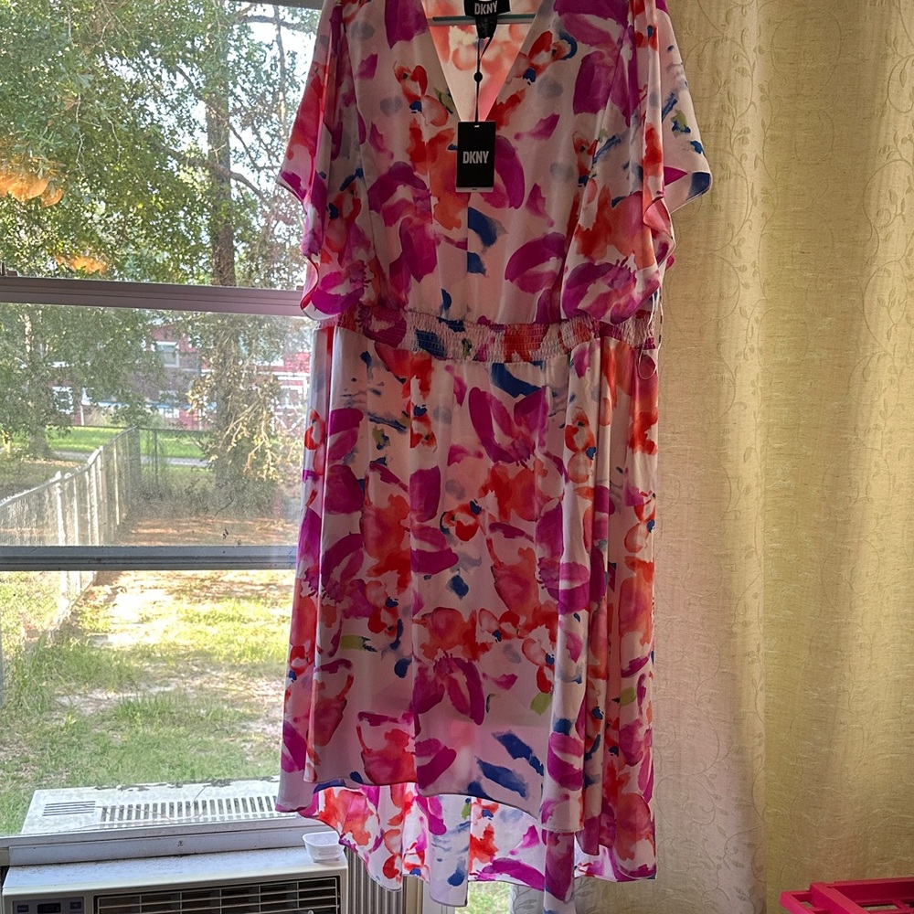 DKNY Multicolor Floral Dress